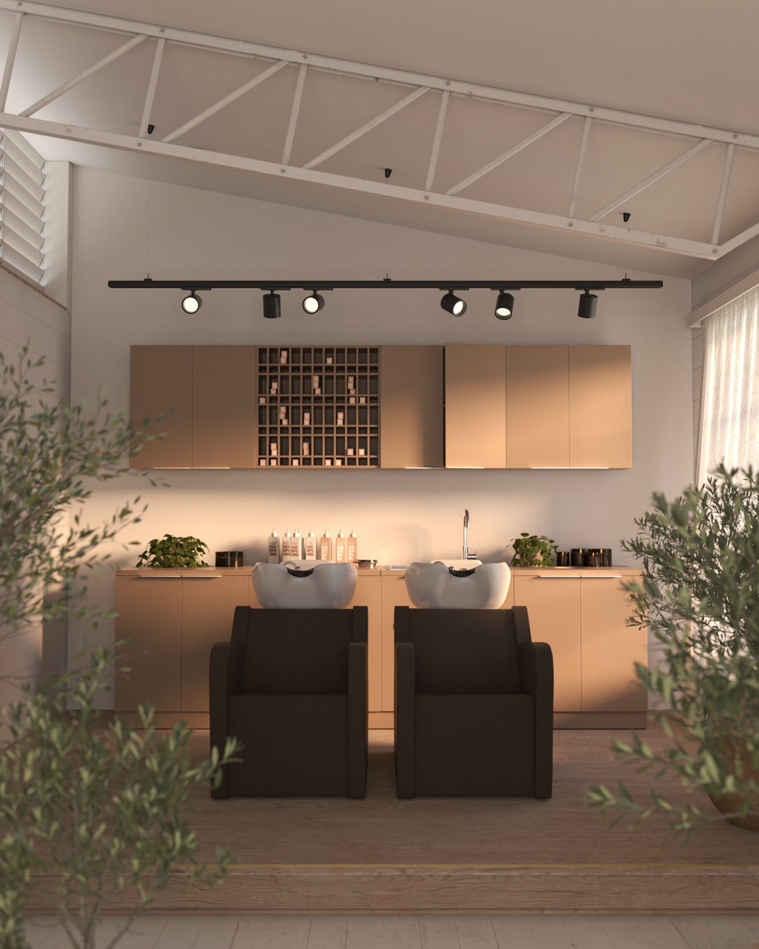 Colorbar rack - Wall-mounted cabinet - Beige Cappuccino